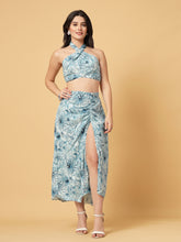 CUKOO Ocean Bloom Resort Wear Beach Dress Set: Your Breezy Beachside Bestie!