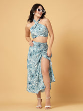 CUKOO Ocean Bloom Resort Wear Beach Dress Set: Your Breezy Beachside Bestie!