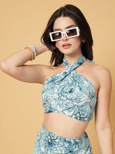 CUKOO Ocean Bloom Resort Wear Beach Dress Set: Your Breezy Beachside Bestie!