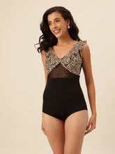 CUKOO Leopard Butterfly One-Piece Swimwear