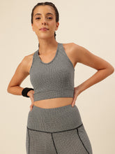 Cukoo Gray Geometric Print Sports Bra