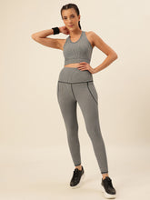 Cukoo Grey Geometric Print Sports Bra and Legging Set