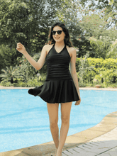 CUKOO Padded Black Halter Neck Swimwear