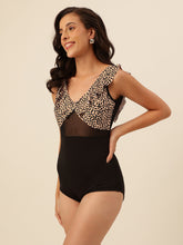 CUKOO Leopard Butterfly One-Piece Swimwear