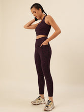 Cukoo Plum Animal Print Sports Bra and Legging Set