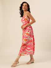 CUKOO Pink Sunset Maxi Resort Wear Beach Dress – Breezy, Bold, and Beautiful