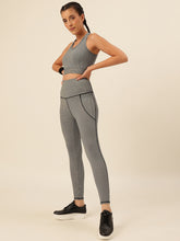 Cukoo Grey Geometric Print Sports Bra and Legging Set