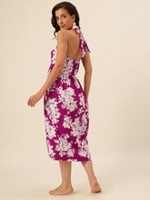 CUKOO Voilet halter neck Resort Wear Beach Wear Dress