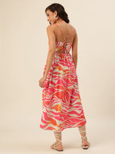 CUKOO Pink Sunset Maxi Resort Wear Beach Dress – Breezy, Bold, and Beautiful