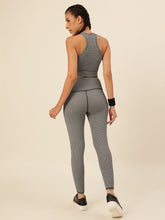 Cukoo Grey Geometric Print Sports Bra and Legging Set