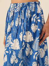 CUKOO Blue Tropical Two-Piece Resort wear / Beach Dress