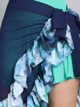 Blue Ruffled cover up Sarong