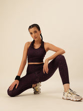 Cukoo Plum Animal Print Sports Bra and Legging Set