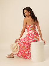 CUKOO Pink Sunset Maxi Resort Wear Beach Dress – Breezy, Bold, and Beautiful