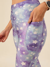 Cukoo Purple Star Print Sports Bra and Legging Set