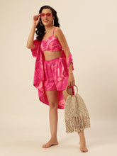 CUKOO Pink Marble Three-Piece Resort Wear Beach Wear – Easy, Breezy, and Totally Insta-Ready!