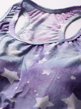 Cukoo Purple Star Print Sports Bra and Legging Set