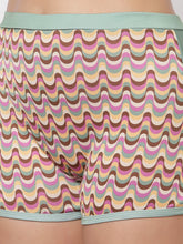 CUKOO Padded Waves Printed Multicolor Tankini