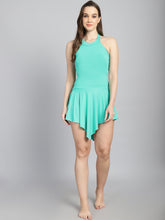 CUKOO Padded Solid Sea Green  Swimsuit