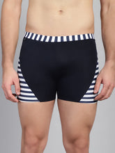 CUKOO Men Blue Striped Swim Bottoms