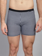 CUKOO Men Black Checked Swim Bottoms