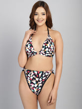 CUKOO Padded Multicolor Printed Two piece Bikini Swimwear