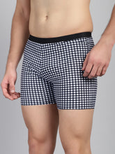 CUKOO Men Black Checked Swim Bottoms