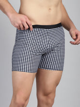 CUKOO Men Black Checked Swim Bottoms