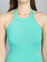 CUKOO Padded Solid Sea Green  Swimsuit