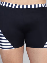 CUKOO Men Blue Striped Swim Bottoms