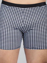 CUKOO Men Black Checked Swim Bottoms